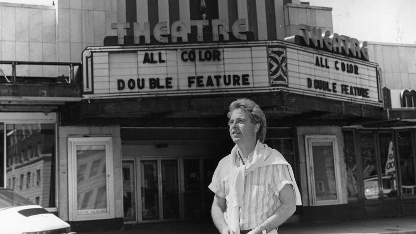 This 1983 AJC file photo shows George Lefont in front of one of his many theater’s in metro Atlanta. Lefont sold his last remaining theater, the Lefont Sandy Springs, to Brandt Gully.