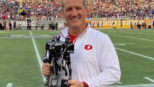 Matt Land, a Dalton alumnus and the Catamounts' head coach the past 10 seasons, is the Don Shula NFL High School Coach of the Year.  He received his award Sunday at the Pro Bowl in Orlando. He’ll attend the Super Bowl this week in Miami.