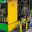 The fire broke out at the Dat Fire Jerk Chicken restaurant on Northside Drive on Saturday.