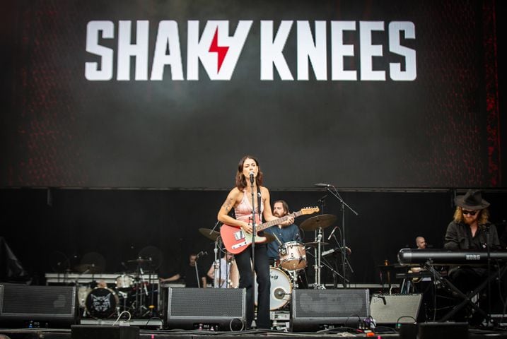 Atlanta, Ga: Grace Cummings opened Saturday at Shaky Knees on the Peachtree Stage. Photo taken Friday May 3, 2024 at Central Park, Old 4th Ward. (RYAN FLEISHER FOR THE ATLANTA JOURNAL-CONSTITUTION)