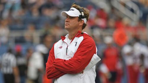 Lane Kiffin is in his first year as Florida Atlantic University's football coach.