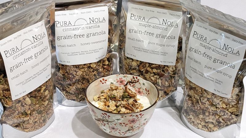 Grain-free granola from Pura Nola. Courtesy of Pura Nola
