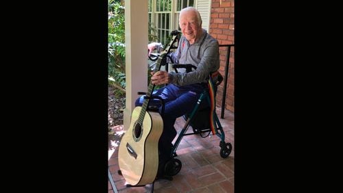President Jimmy Carter will be musically fêted for his 96th birthday from artists, including Georgia's Kristian Bush and the Indigo Girls, Eddie Vedder and Duff McKagan on instruments built from the wood from trees on Carter's land.
