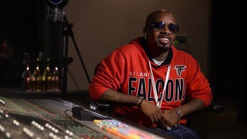 Music mogul Jermaine Dupri reflects on his career inside his Atlanta Southside Studios. Photo: RYON HORNE/RHORNE@AJC.COM