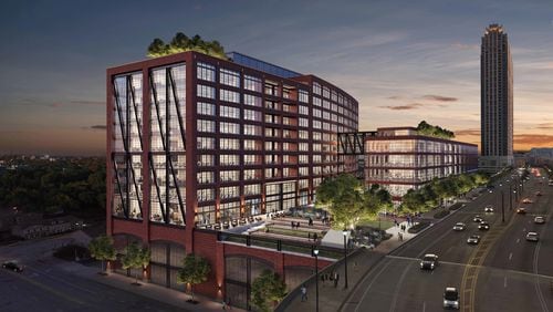 A rendering of the planned Atlantic Yards office development in Atlantic Station. SPECIAL