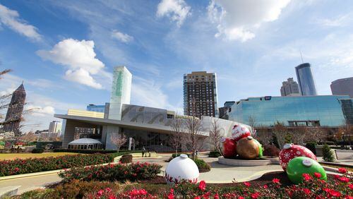 World of Coca-Cola is decked out for the holidays.