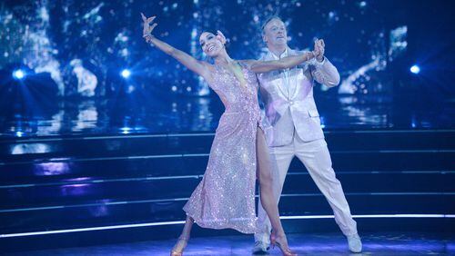 DANCING WITH THE STARS - "Boy Band & Girl Group Night" - Six celebrity and pro-dancer couples return to the ballroom to compete on the ninth week of the 2019 season of "Dancing with the Stars," live, MONDAY, NOV. 11 (8:00-10:00 p.m. EST), on ABC. (ABC/Eric McCandless) JENNA JOHNSON, SEAN SPICER