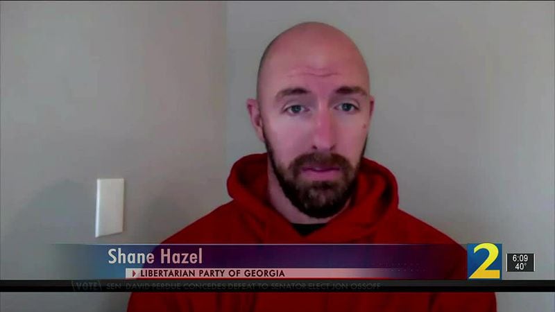 Shane Hazel is this year's Libertarian candidate for governor. In 2020, he ran for the U.S. Senate race that Democrat Jon Ossoff ultimately won in a runoff with the Republican incumbent, David Perdue.