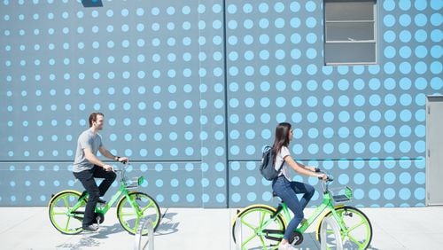 Dock-less bikeshare company Lime is trying to bring its service to Atlanta and Brookhaven.