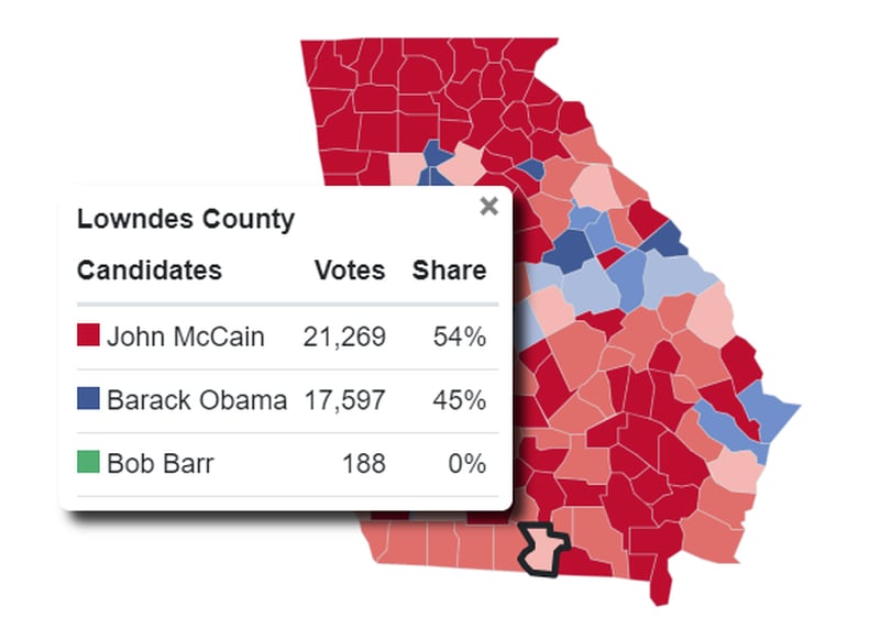Lowndes County 2008 election
