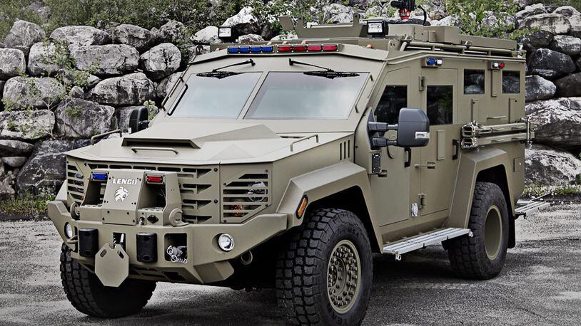This is a BearCat brand armored tactical vehicle, not neccecarily the kind South Fulton is getting. (Courtesy of Lenco Armor)