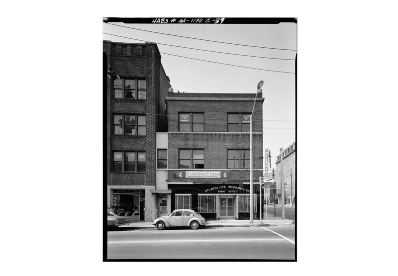 Undated photo of the Atlanta Life Insurance branch office at 229 Auburn Ave.
