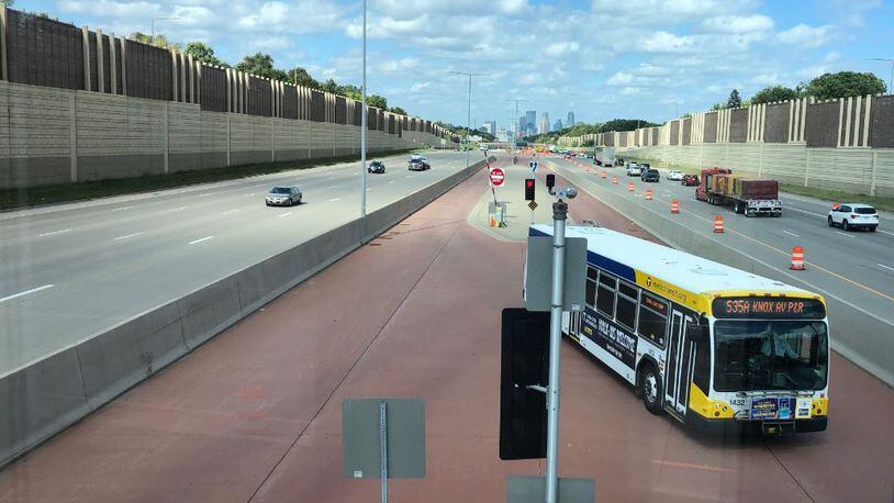 MARTA has led a series of trips to give metro Atlanta officials a first-hand look at other cities' transit options - like this bus rapid transit line in Minneapolis. (David Wickert/AJC)