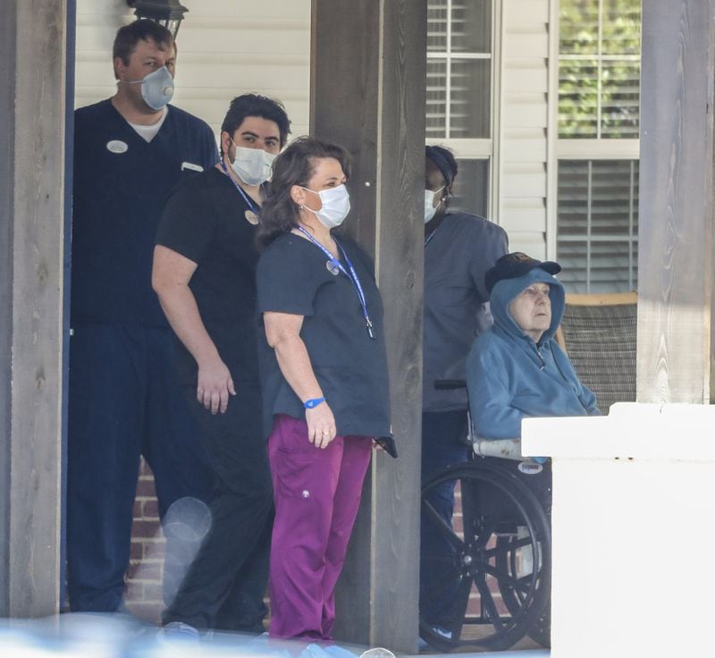 Residents of The Phoenix at Roswell were moved to another facility, as the company prepares to use the home as a coronavirus center. JOHN SPINK/JSPINK@AJC.COM