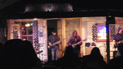 The Jess Goggans Band plays a Jimi Hendrix cover of “Changes” on the Hen House stage at Matilda’s, Alpharetta. Vicki Griffin for the AJC
