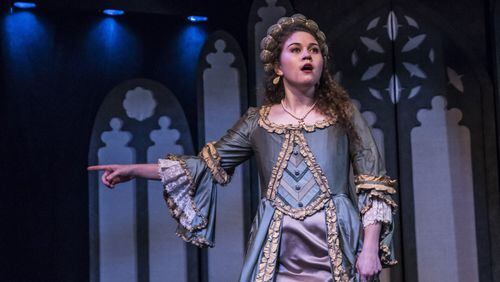 Brooke Owens portrays the title role in Synchronicity Theatre’s production of “Anne Boleyn.” CONTRIBUTED BY DANIEL PARVIS