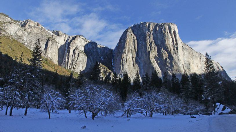 Whether it’s snowing or sunny, El Capitan is one of Yosemite’s most iconic sights. (Laura A. Oda/Bay Area News Group/TNS)