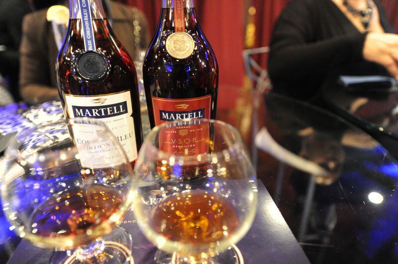 Martell is the oldest of the big cognac houses. Cordon Bleu and V.S.O.P were presented at the private wine tasting