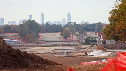 The massive renovation at East Lake Golf Club is well underway. The work began after the Tour Championship in August and is scheduled to be completed in time for next year's tournament.