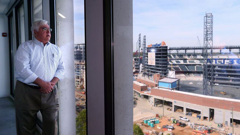 File Photo: Tim Lee, photographed at the Braves office across from SunTrust Park, sold himself as the smart-growth, smart business leader. It didn’t convince voters to let him stay at the helm of Cobb County’s government. BOB ANDRES /BANDRES@AJC.COM