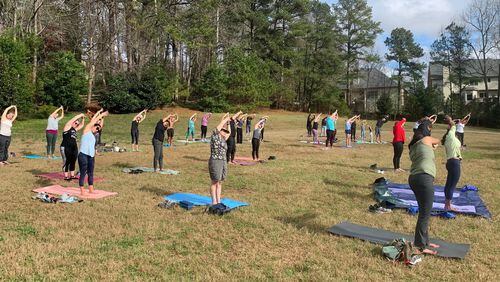 Adult yoga is one of the classes Alpharetta will offer in 2022-2023. (Courtesy Alpharetta Recreation, Parks and Cultural Services Department)