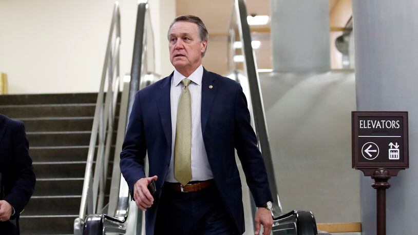 A Georgia Tech political group says Sen. David Perdue, R-Ga., snatched a phone from a student who was video recording while asking the Republican lawmaker a question about Georgia's governor's race.