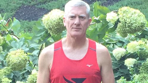 Running helped Mike Spencer lose weight. Spencer was down to 180 pounds when this photo was taken in October 2016. CONTRIBUTED BY MIKE SPENCER
