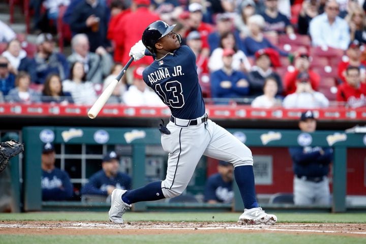 Photos: Ronald Acuna makes debut with Braves