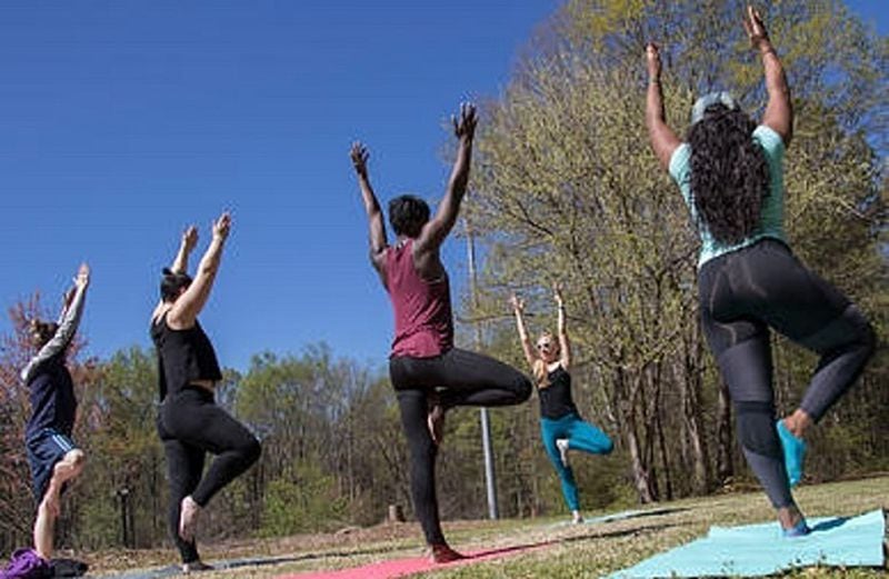 Enjoy yoga by the Silver Comet Trail in Cobb.