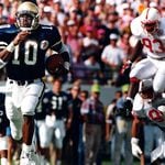 Shawn Jones was a member of the AJC Super 11 team in 1987 and later led the Georgia Tech Yellow Jackets to the 1991 Florida Citrus Bowl championship over Nebraska, earning a share of the national championship. (AJC file photo by Marlene Karas)
