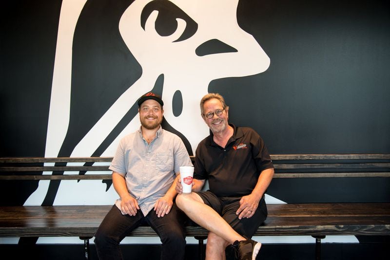 Hattie B’s Hot Chicken’s father-and-son team, also its co-owners and operators: Nick Bishop Jr., left, and Nick Bishop Sr. Photo credit- Mia Yakel.