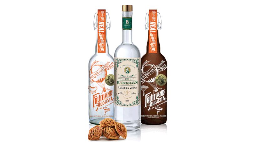 Peaches and peach pits are at the core of Berckmans Spirits' lineup of vodkas.
Courtesy of Berckmans Spirits