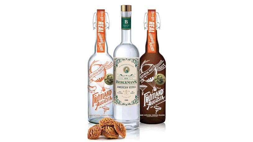 Peaches and peach pits are at the core of Berckmans Spirits' lineup of vodkas.
Courtesy of Berckmans Spirits