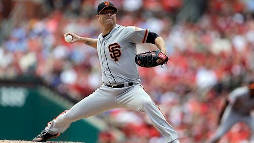 Former Braves pitcher Tim Hudson is 6-2 with a 1.75 ERA in 11 starts with the San Francisco Giants.