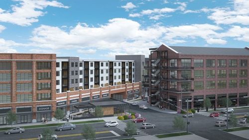 S.J. Collins Enterprises’ development will include 100,000 square feet of office space; 40,000 square feet of retail space; 128 apartments;  10 town homes; a parking deck; fitness facilities; and a grocery store, Jeff Garrison said, a partner at S.J. Collins.