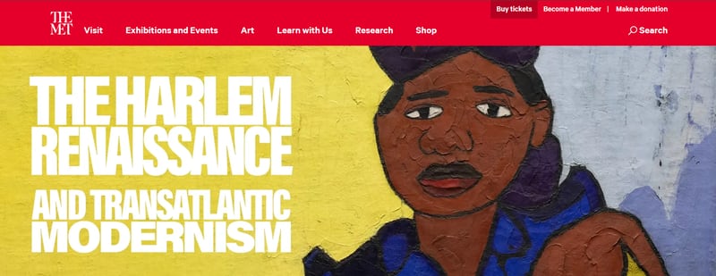 The website for the Metropolitan Museum of Art's upcoming exhibition "The Harlem Renaissance and Transatlantic Modernism" features the painting "The Woman in Blue" by William H. Johnson, which is on loan  from the Clark Atlanta University Art Museum.