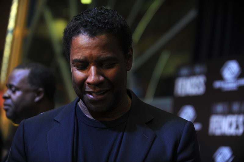  Denzel Washington, seen here at the Atlanta screening of "Fences," is up for a best actor trophy tonight. Photo: Armani Martin