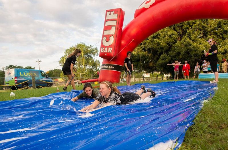 This year’s Fun Stop 5K & Festival will feature a Slip ’N Slide stop for runners. Contributed by Fun Stop 5K & Festival