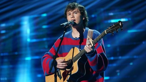 Fritz Hager performs as the competition heats up when the top 24 “American Idol” hopefuls return to Hollywood for a shocking night of reveals. Last week’s votes are in and season 20’s Top 20, hand-picked by America, will be revealed. (ABC/Christopher Willard)