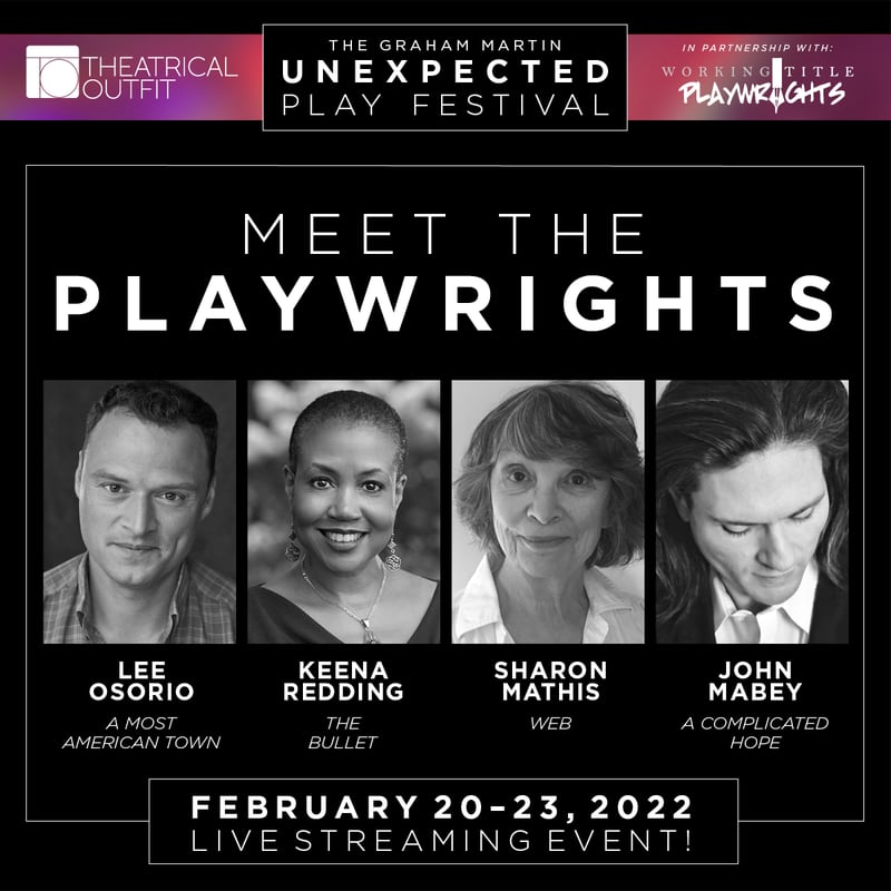 The Graham Martin Unexpected Play Festival is going virtual via Theatrical Outfit and Working Title Playwrights.