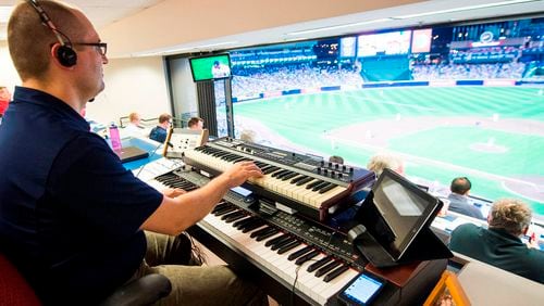 Mattew Kaminski has been the Braves' organist since 2009.