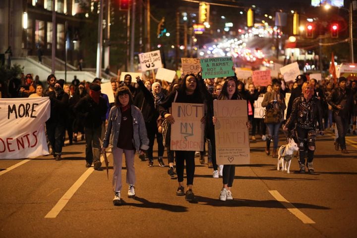 Anti-Trump march, Nov. 11, 2016