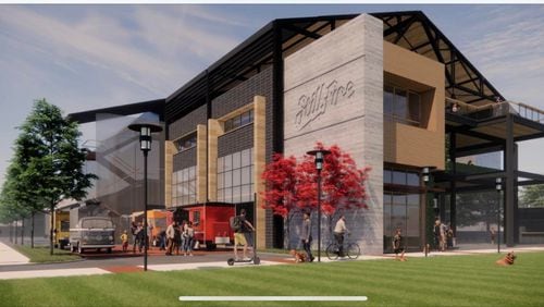 StillFire Brewing, a Suwanee brewery, is planning to purchase land in downtown Smyrna to open a second brewery along Atlanta Road. Smyrna city leaders unveiled renderings of the proposed brewery recently, and will be hosting a town hall to discuss the proposed sell at 2 p.m. Sunday at City Hall, 2800 King St. (Courtesy City of Smyrna)