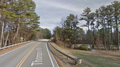 The bridge that carries Thompson Mill Road over Interstate 985 in Buford will close to traffic for up to 21 days. (Courtesy Google Maps)