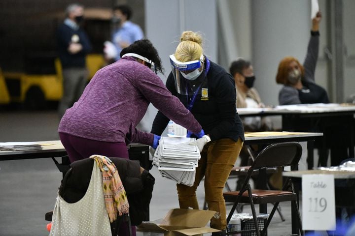 Fulton election recount photos