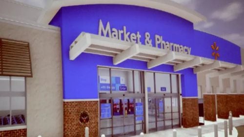 An Atlanta Police Department substation will be located inside the Vine City Walmart grocery store and pharmacy when it is slated to reopen next spring. Walmart closed its Supercenter in the Historic Westside Village development on MLK Jr. Drive late last year after alleged arson. (Courtesy of Walmart)