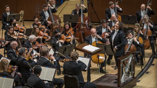 Music director designate Nathalie Stuzmann leads the Atlanta Symphony Orchestra on Thursday, March 17. The program included Mozart's "Requiem" and Ricahrd Strauss' "Death and Transfiguration."