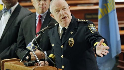 Fulton County Police Chief Gary Stiles, right, has announced plans to retire effective Dec. 12.
