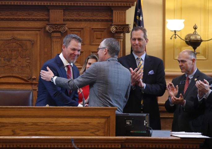 Photos: Chipper Jones honored at Georgia Capitol