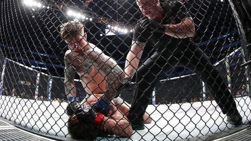 An MMA match in Florida had an unusual ending Saturday night.